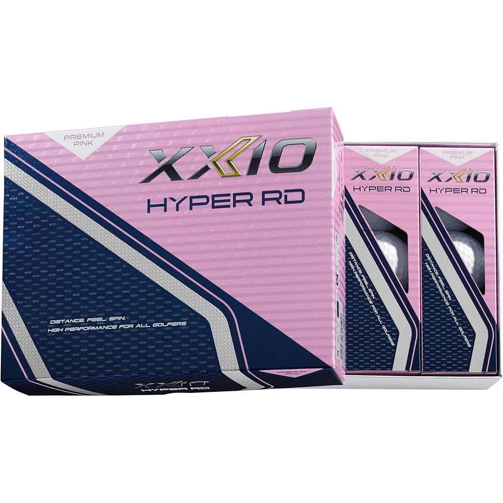 Dunlop XXIO Hyper RD Golf Balls Premium Pink 12 Pack
