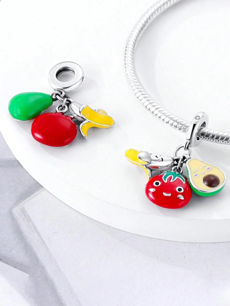 Charms Plata Halloween Pumpkin Pineapple Charmsoriginales Bracelet Beads Jewellery Making Women'S Gift