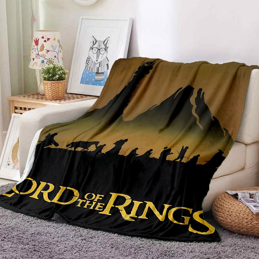 1pc Lord of the Rings Blanket Lightweight Flannel Throw For Sofa, Bed, Travel, Livingroom, Office, Couch, Chair, And Bed