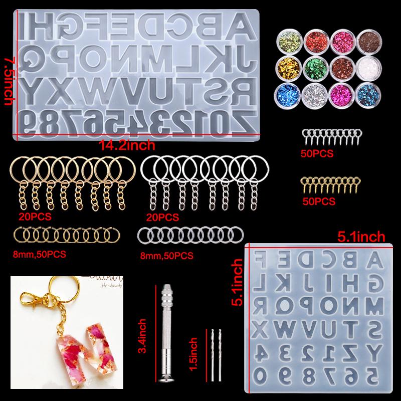 Transparent Epoxy Resin Molds Set Silicone Molds For Epoxy Resin Kit Silicone Moule For Jewelry Making DIY Craft Art Supplies