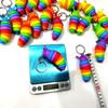 Creative Intelligence Car Key Fuzz Caterpillar Keychain - 8cm Decompression Slug Pendant Toy