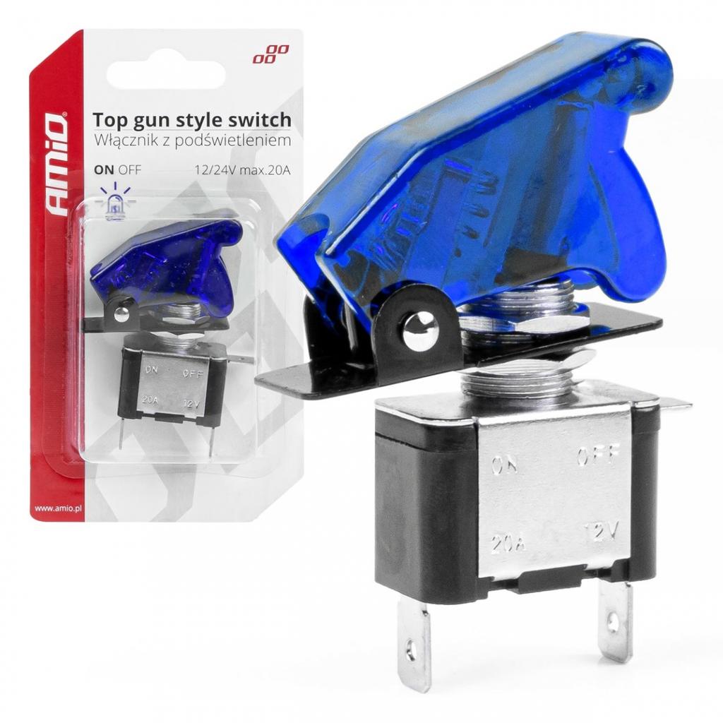 TOP GUN switch, blue backlight AMIO-03096