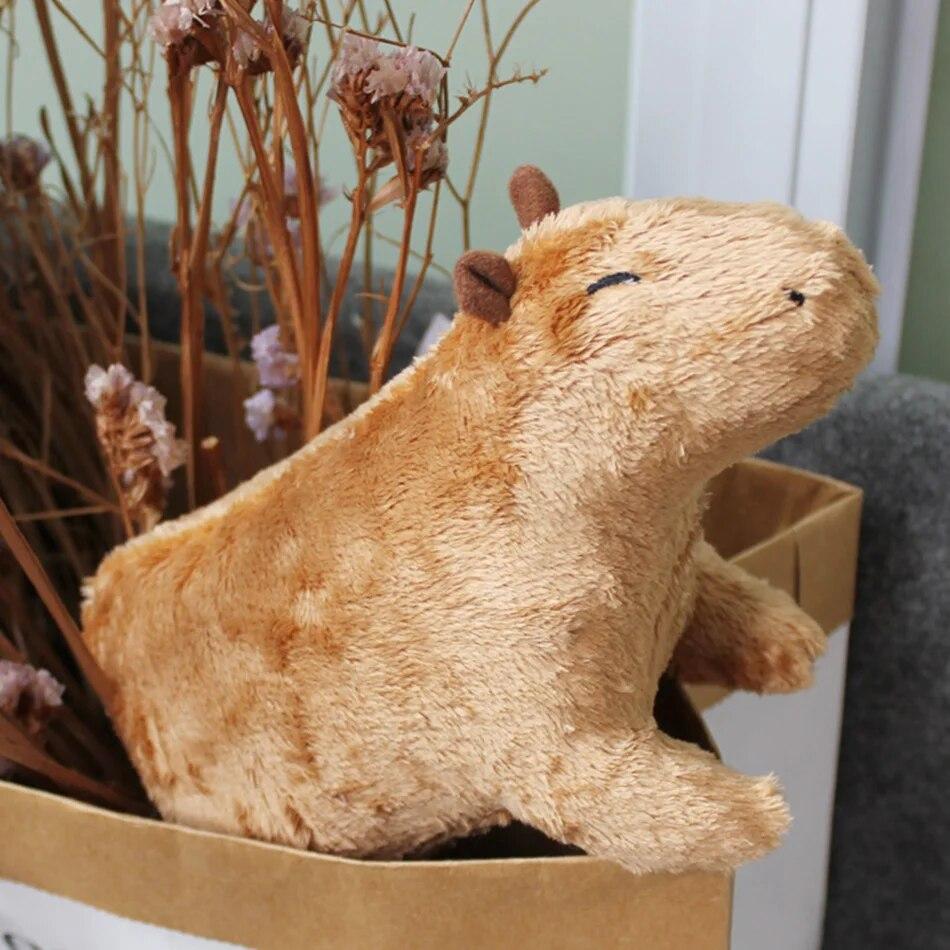 30 cm/20 cm Capybara Plüsch Simulation Capibara Anime Fluffty Spielzeug Kuscheltiere Weiche Puppe Kinder Geburtstag Geschenk Senden Aufkleber