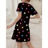 Women's Soft Short Sleeve Nightgown Floral Print Pajama Dress Women'S Short-Sleeved Dresses Y2k Ladies Clothes Casual Party Wear