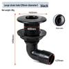 90° Marine Sewage Drain Outlet for Yacht Hull - Black/White