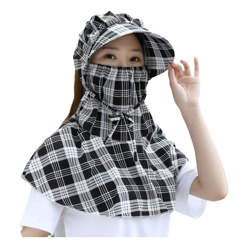 Fashion Quick Dry Face Mask Sun Hat Wide Brim Anti Uv Fisherman Hat Breathable Adjustable Face Cover Headwear Outdoor