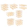 Wooden Bottle Holder Table Top Stands Rack Display Stand for Home Decor Kitchen Organization
