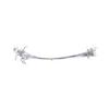 50Pcs 15cm/20cm/25cm High Strength Fishing Wire Leaders Heavy Duty Fishing Stainless Wire Leaders with Swivels and Snaps