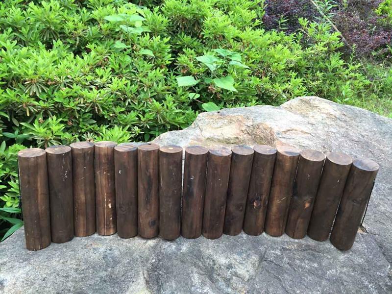 Carbonized Solid Wood Fence Picket for Garden and Balcony Decoration