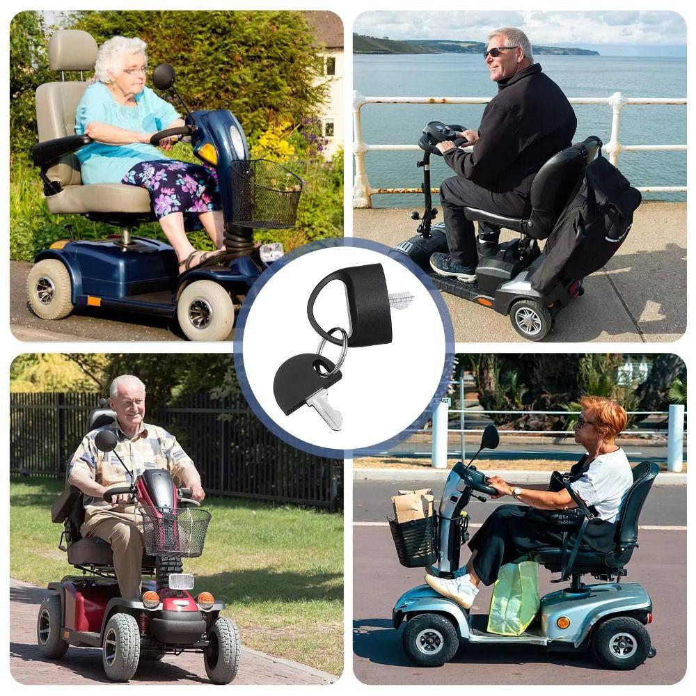 Black Electric Vehicle Transportation Key Metal Travel Scooter Key Mobility Scooter Key  Travel Use