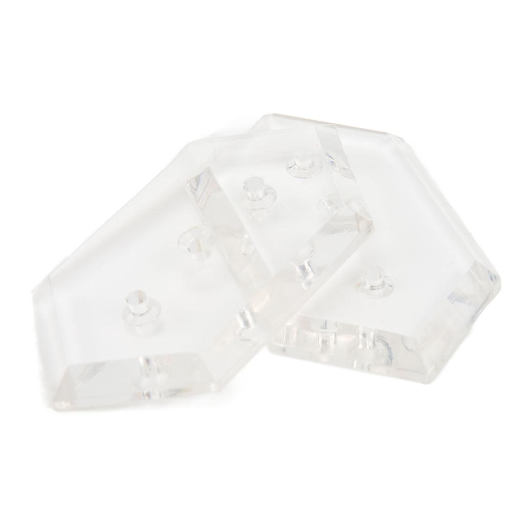 2 Sets Skateboard Hanger Wall Mounting Deck Rack Skateboarding Display and Storage Mount Kit Transparent