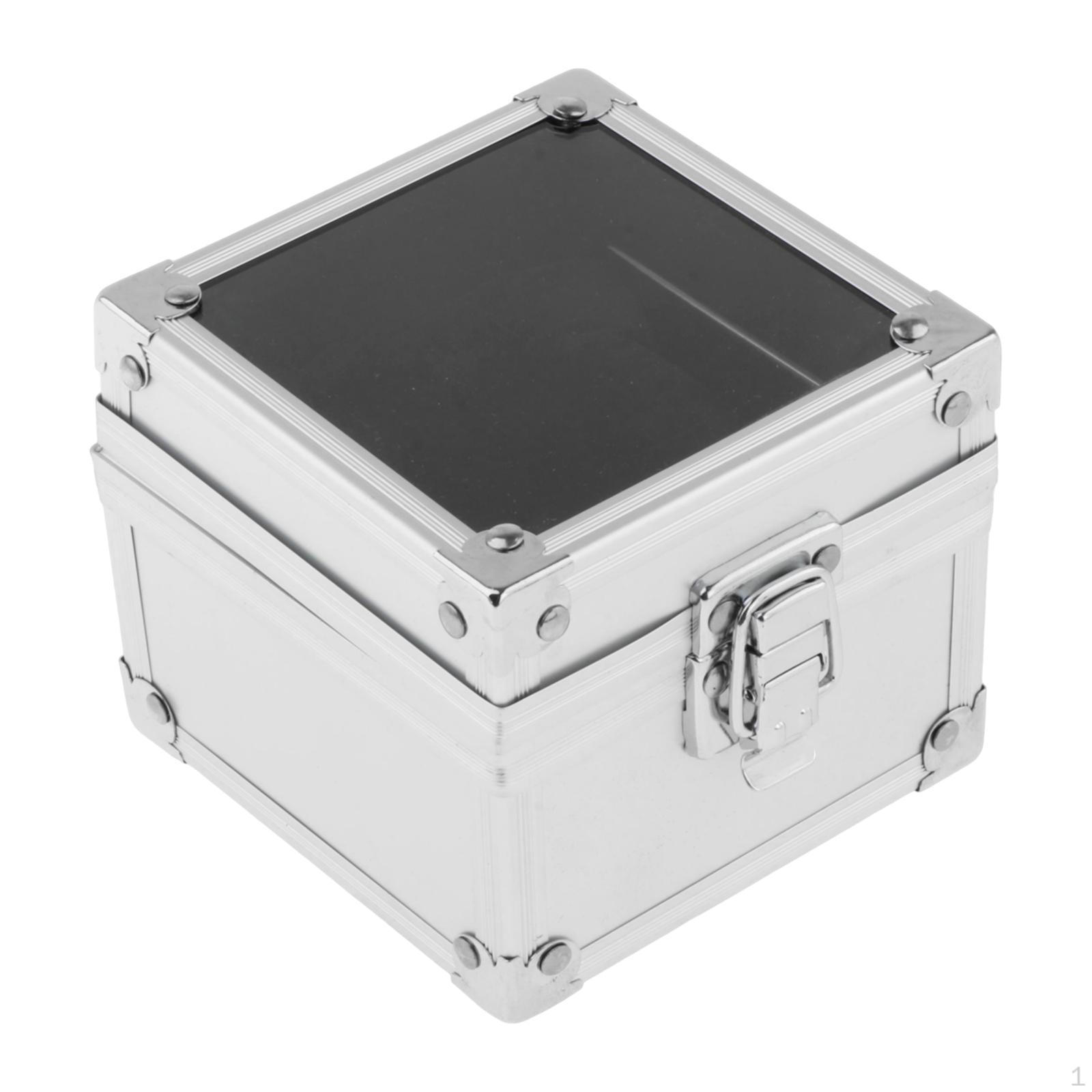 

Витрина для часов, 1 слот, органайзер для ювелирных изделий, коробка для хранения, для ювелирных изделий, сувениров серебряный