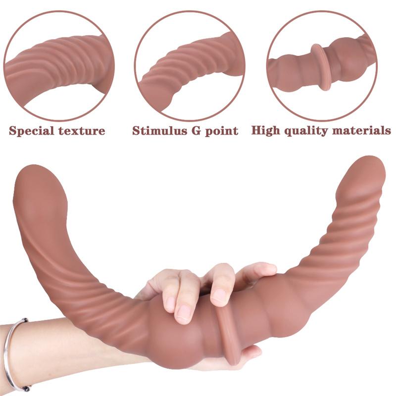 H48 Biyi Shuangfei Liquid Silicone Double Same Sex Penis SM Sex Products
