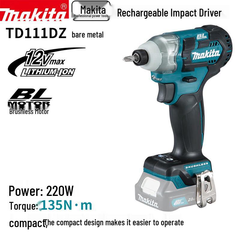 

Makita TD111 12В Безщітковий Акумуляторний Ударний Шуруповерт Штекер CN (адаптер в комплекті)