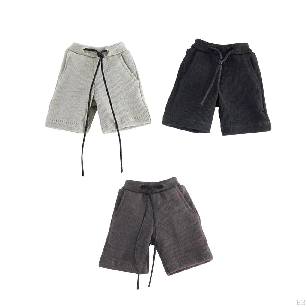 1/12 Male Workout Shorts Miniature Soldier Costume Stylish Cosplay Outfit for 6'' Dolls