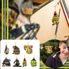 Vintage Style Acrylic Firefighter Car Hanging Ornament For Christmas Decoration Tree