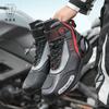 Summer Jg-Wolf Anti-Slip Motorcycle Shoes Leather Men Women Motocross Boots Urban Racing Boots For Long Distance Riding