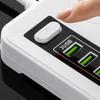 Universal Power Strip Socket Eu Us Au Plug With Usb Type-C Pd Surge Protector Power Cord Extension Sockets