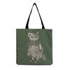 Women Vintage Linen Tote Bag - Large Capacity Cat Print Shoulder Handbag for Casual & Grocery Shopping KTB