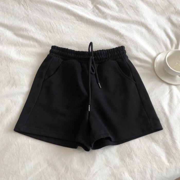 Women's High-Waist Casual Sports Shorts - Slimming, Elastic, Versatile Summer Wear