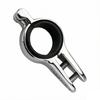 Marine Hardware Clamp for Boat Bimini Top Support, Stainless Steel Screw Lock Fitting with Protective Liner Sleeve