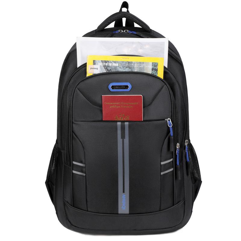 Unisex Large Capacity Backpack, Business Travel Laptop Bag, Multi-Compartment Design, Adjustable Straps, Ideal for Work Leisure
