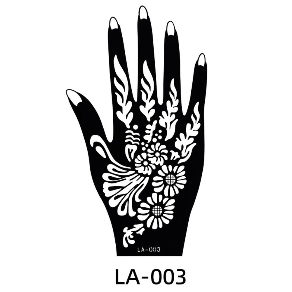 

Temporary Henna Stencil India Hand Tattoo Sticker Elf Mehndi Tattoo Template Legs Shoulder Arm Style 3
