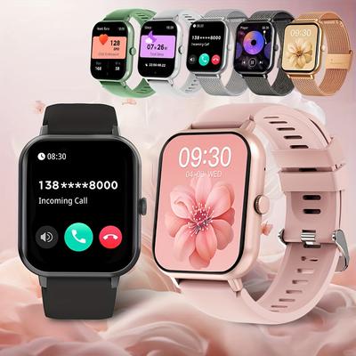 Smart Watch Men Women Bluetooth Call Whatsapp Notification AI Voice Assistant Weather 1.83inch Full Touch Screen for Android IOS