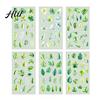 Floral Plant Decals 6 Sheets/Set Natural Flower Scrapbook Stickers, Waterproof PVC Plants Decals, Hand-painted Stickers Transparent Decorative for DIY