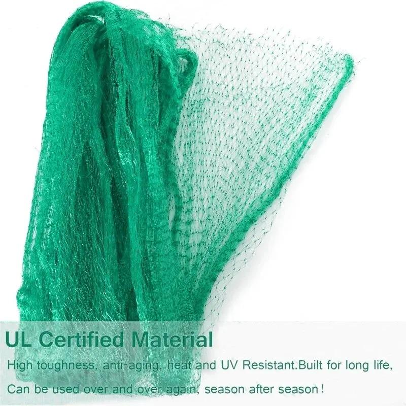 Garden Bird Netting Anti-Bird Protection Mesh Net for Plants, Fruit Trees & Vegetables, Multiple Sizes 2x2m 2x5m 4x4m 4x5m