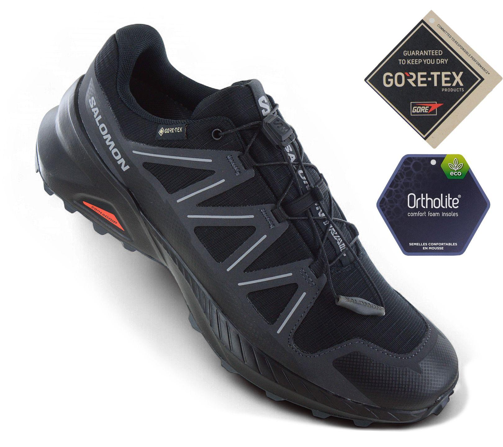 Salomon Unisex Black Speedcross Peak Gtx - Gore-Tex - Men's Trail Running Shoes Running Shoes 478538 Original 47