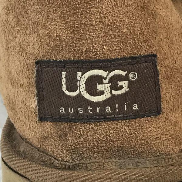 Rare New Zealand UGG Australia Sheepskin Mouton Boots W6 23.0 Brown(USED)