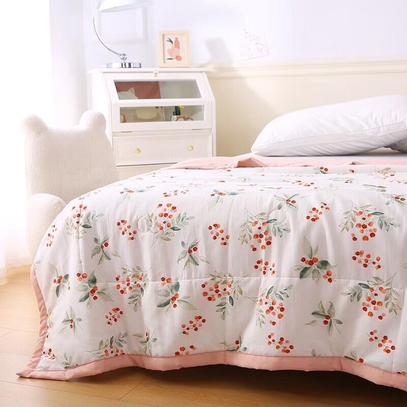Grace Cherry Blossom Muslin Bubble Blanket