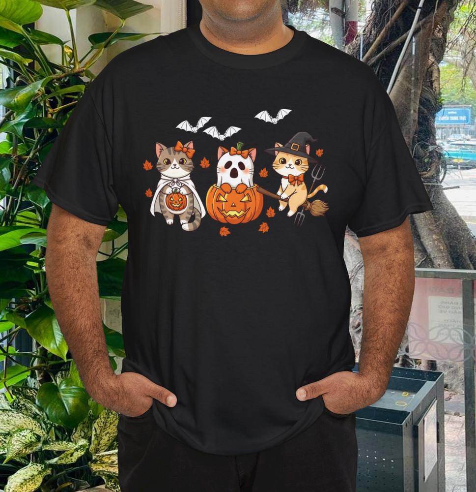 

Halloween Cute Cats, Spooky Season Gifts, Halloween T-Shirt XL