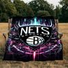 Brooklyn Basketball Team Blanket Flannel Throw for Sofa, Indoor, Camping, Living Room, Office, Chair, And Bed Soft Birthday Gift