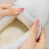 Plush English cotton slippers autumn and winter indoor home cotton drag plush couple slippers Korean version wool slippers