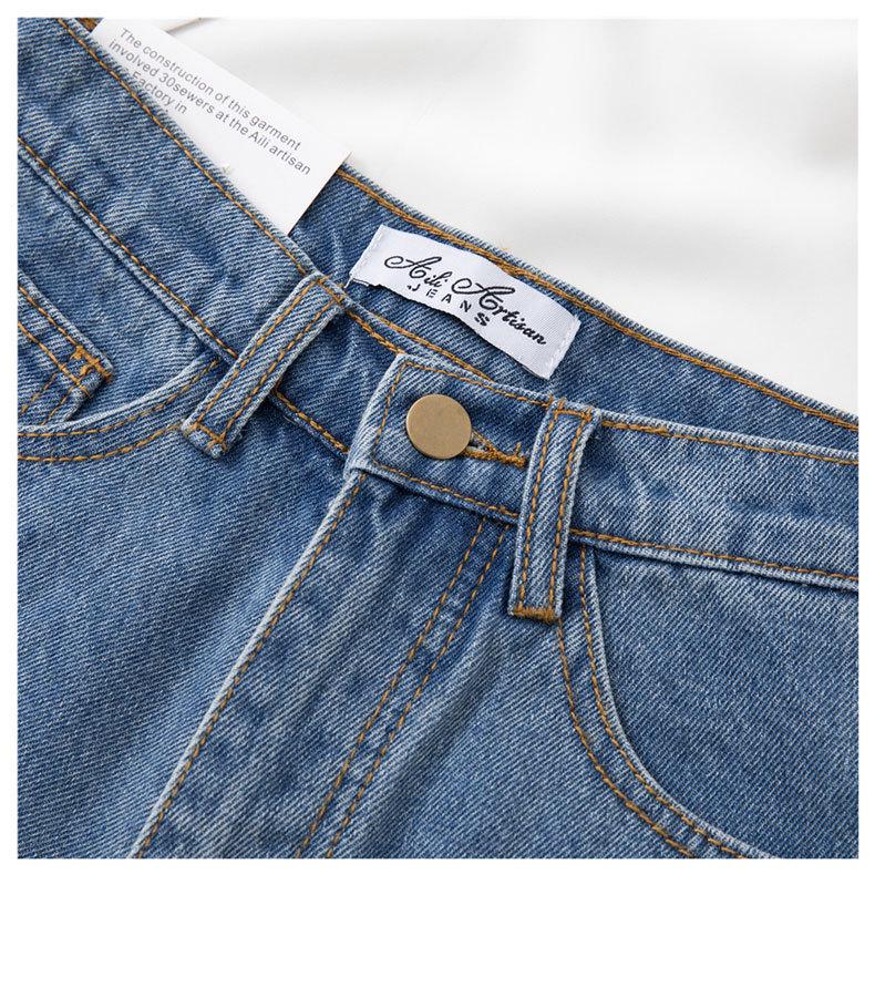 Women's A-line Rolled Hem Denim Shorts - Summer Thin Style, Influencer Fashion, Casual Wide Leg Hot Pants