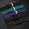 20mm 21mm 22mm 23mm Nylon Leather Bottom Watchband for Mido Helmsman M021 M005 M038 Tudor Seiko Waterproof Watch Strap