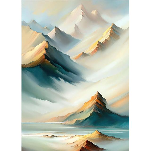 Abstract Art Landscape Colorful Flowers Prints Poster Canvas Painting Modern Wall Art Picture For Living Room Bedroom Home Decor