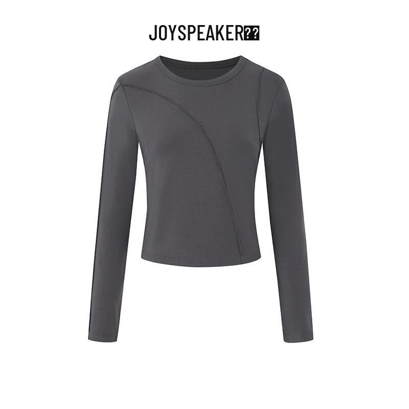 

JOY SPEAKER 2025 Spring Elegant Slim-Fit Elastic Knit Top L