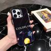 Colorful Band C-Coldplay CC Phone Case For iPhone 17,16,15,14,13,12,11 Plus,Pro Max,XS,Colored Silver Plated Inside Cover