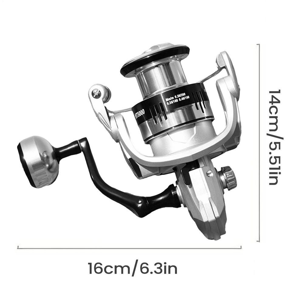 Saltwater Fishing Reel Lightweight Heavy Duty Smooth Freshwater Baitcasting Fish Reel For Beginners Fisherman Outdoor Deep Sea