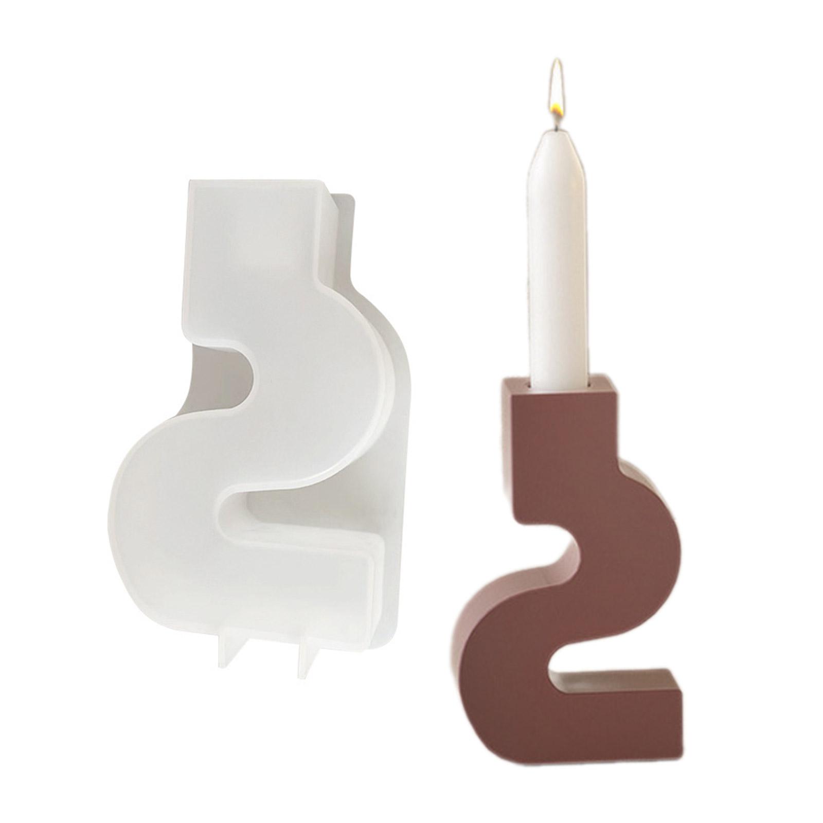 

Silicone Resin Molds Candle Holder Molds S/U Shape Craft Mold Silicone Candle Base Molds Suitable for Candle Holder S