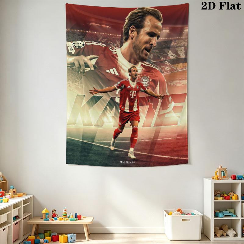 Harry Kane Legend  Wall Hanging Printed Fabric Blanket Decorative Tapestries for Bedroom Living Room Home Decor
