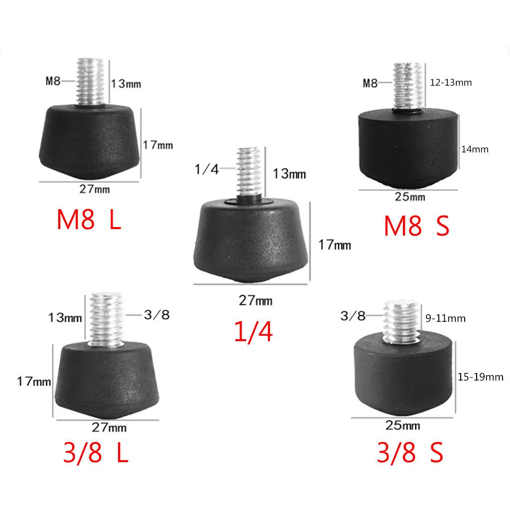 3/8 Inches &1/4 Inches Universal Antislip Tripods Monopod Rubber for Gitzo Tripods Monopod