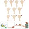 Racket Handmade Party Favor Toys Wood Paddle Ball Wooden Beach Kid Unfinished Classic Paddleball Game