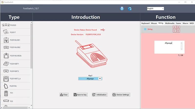 zmart USB Foot Pedal Control Switch PC Gamepad USB Keyboard Mouse Adapter for Computer Multimedia String Ultrasound Imaging Foot Switch Pedal