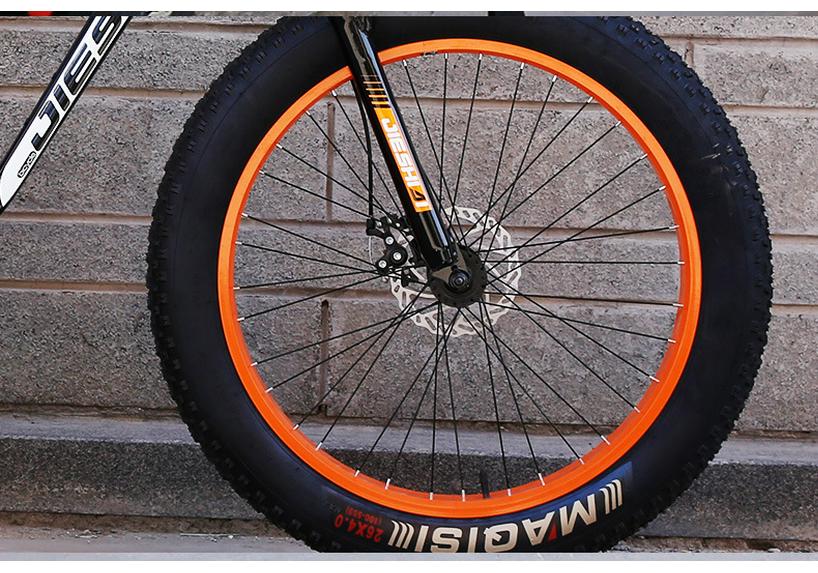 Adult Off-Road Mountain Bike with 4.0 Tires & Shock Absorption for Men, Women & Students