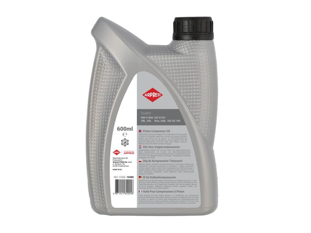 PISTON COMPRESSOR OIL 0.6L - AP 12495