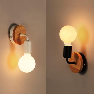 Nordic LED Wall Light Interior Lighting Fixture E27 Base Living Bedside Bedroom Corridor Home Decoration Wall Light Sconces